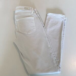 Paige Women’s Size 25 White Jeans, Skyline Ankle Peg
